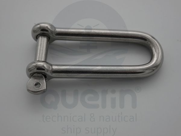 Heavy duty stainless steel shackle f. twisted copper wire aerial