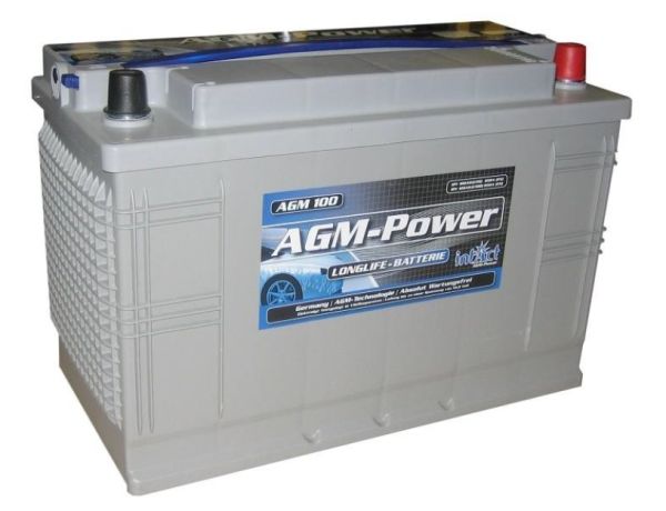 GMDSS radio battery / lead AGM accumulator 12V/100.0Ah C20 / 358x175x223mm (LxWxH)