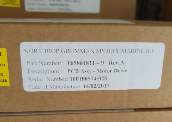SPERRY MARINE motor drive &amp; dynamic brake PCB assembly X-Band p/n: T65801811